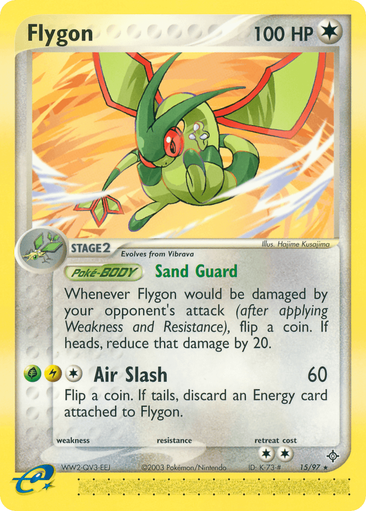 Flygon, carta 15 de Dragon