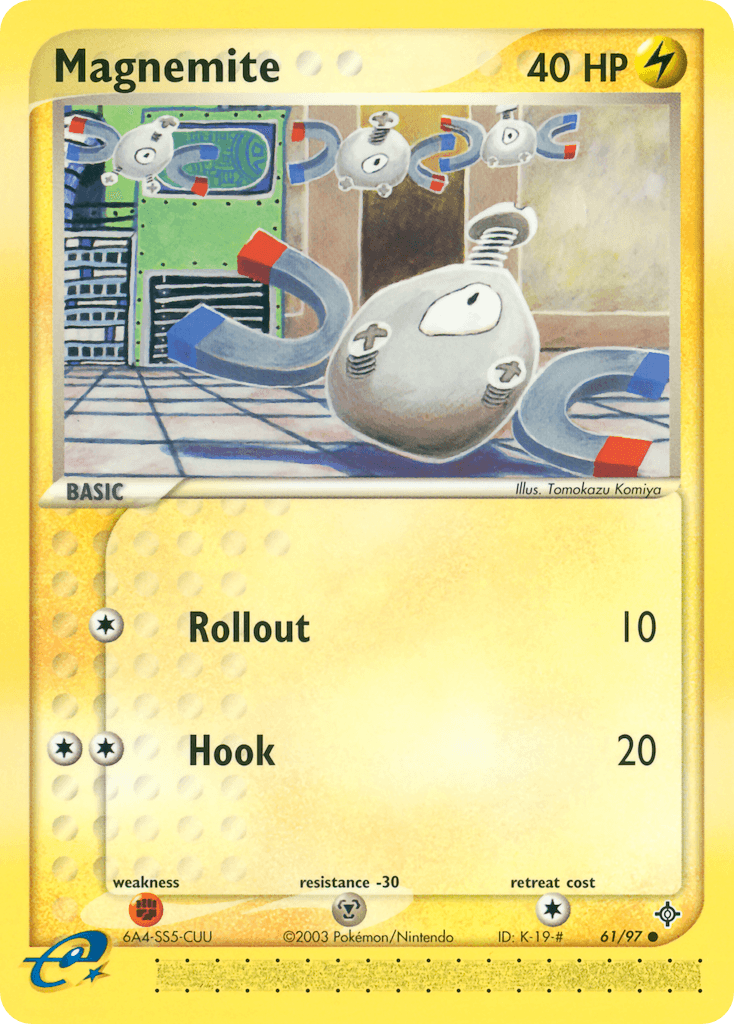 Magnemite, carta 61 de Dragon