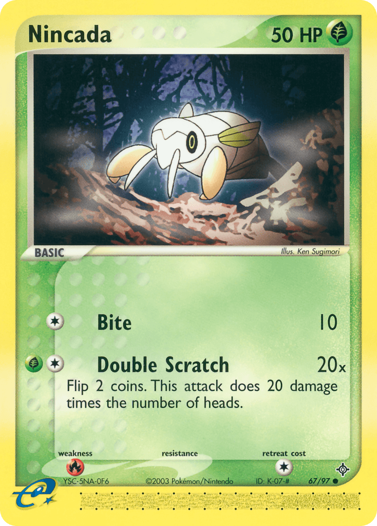 Nincada, carta 67 de Dragon