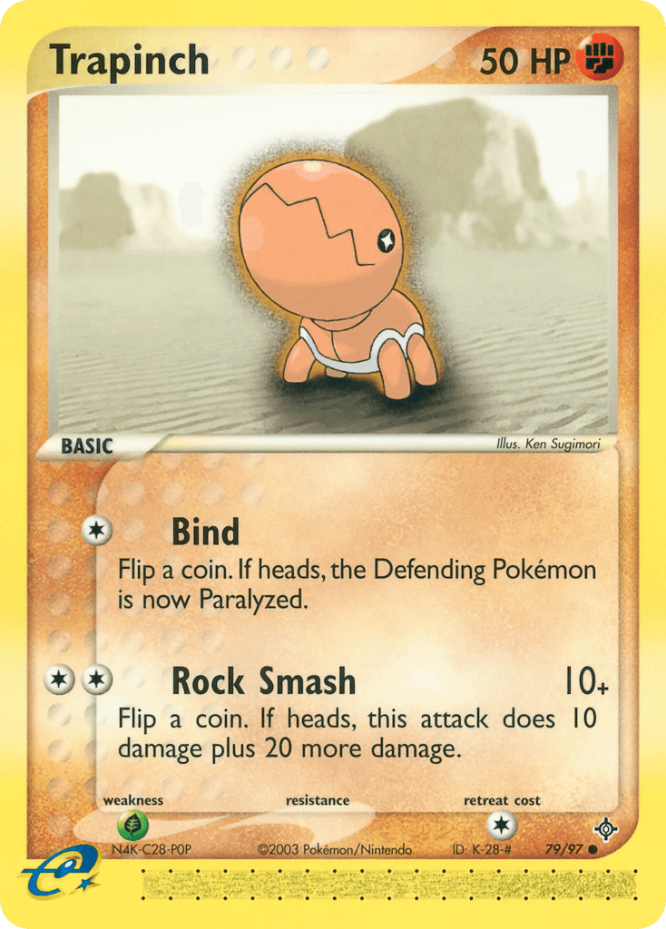 Trapinch, carta 79 de Dragon