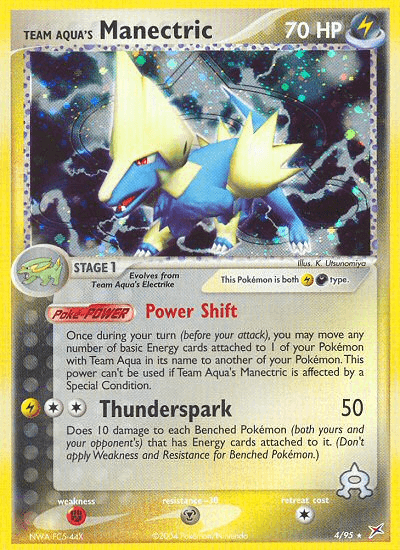 Team Aqua's Manectric, carta 4 de Team Magma vs Team Aqua