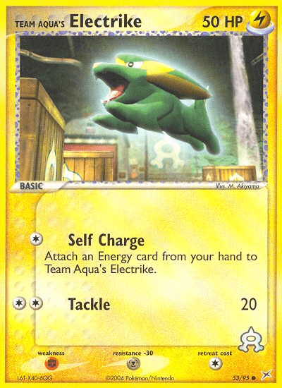 Team Aqua's Electrike, carta 53 de Team Magma vs Team Aqua