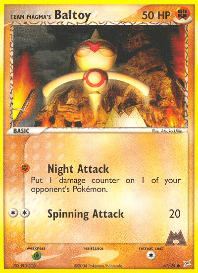 Team Magma's Baltoy, carta 61 de Team Magma vs Team Aqua