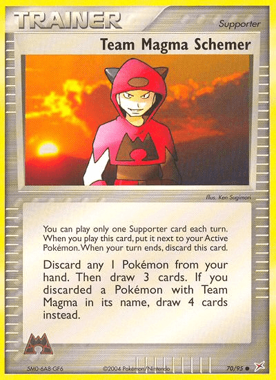 Team Magma Schemer, carta 70 de Team Magma vs Team Aqua