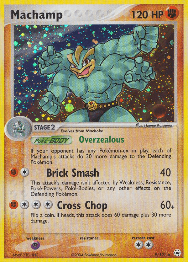 Machamp, carta 9 de Hidden Legends