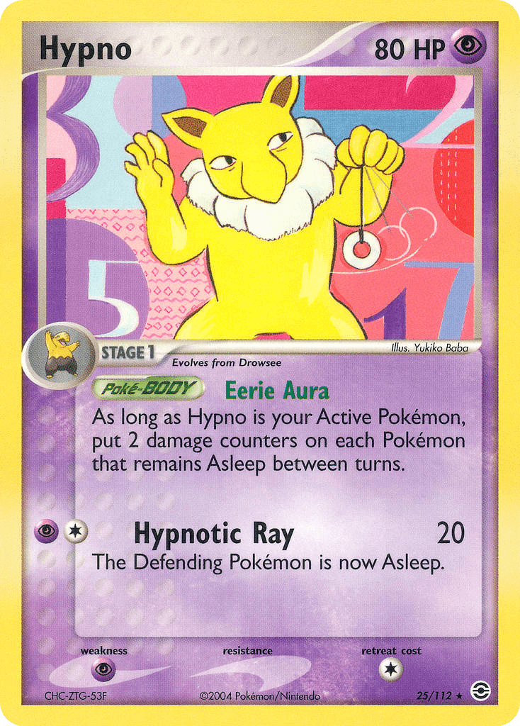 Hypno, carta 25 de FireRed & LeafGreen