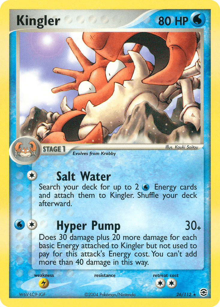 Kingler, carta 26 de FireRed & LeafGreen