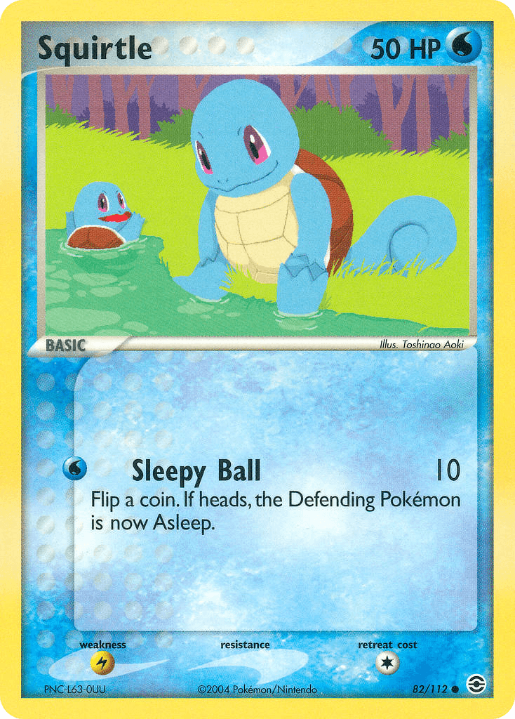 Squirtle, carta 82 de FireRed & LeafGreen