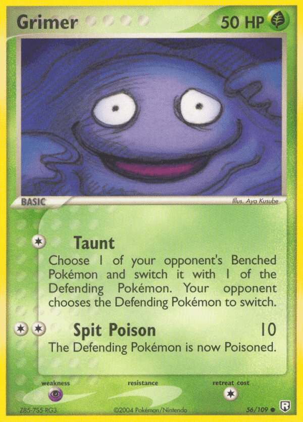 Grimer, carta 56 de Team Rocket Returns