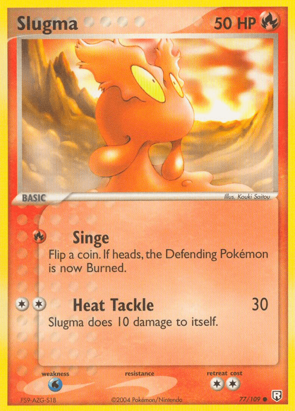 Slugma, carta 77 de Team Rocket Returns