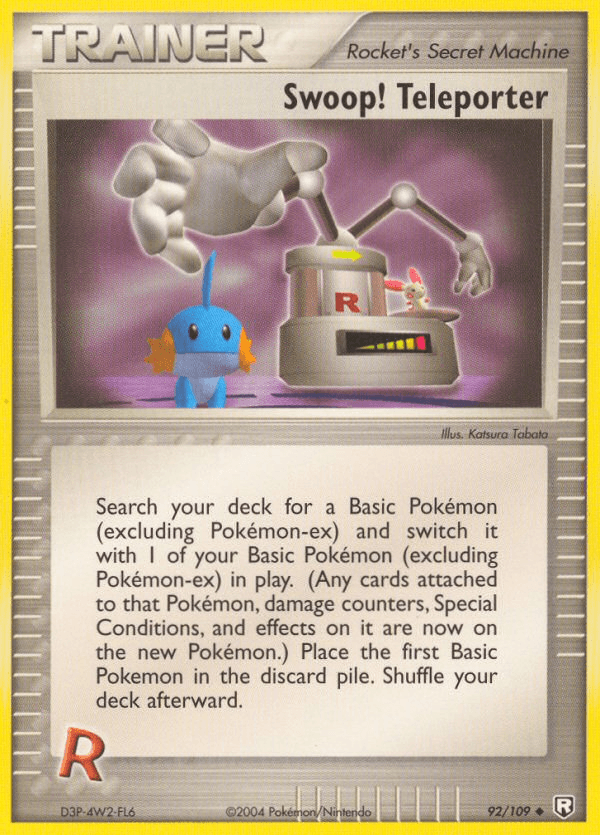Swoop! Teleporter, carta 92 de Team Rocket Returns