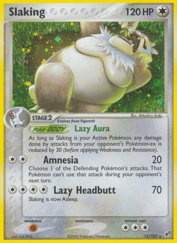 Slaking, carta 15 de Deoxys