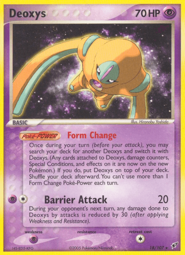 Deoxys, carta 18 de Deoxys