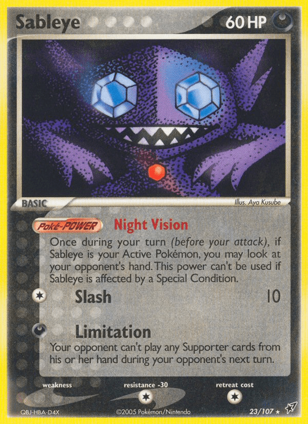 Sableye, carta 23 de Deoxys