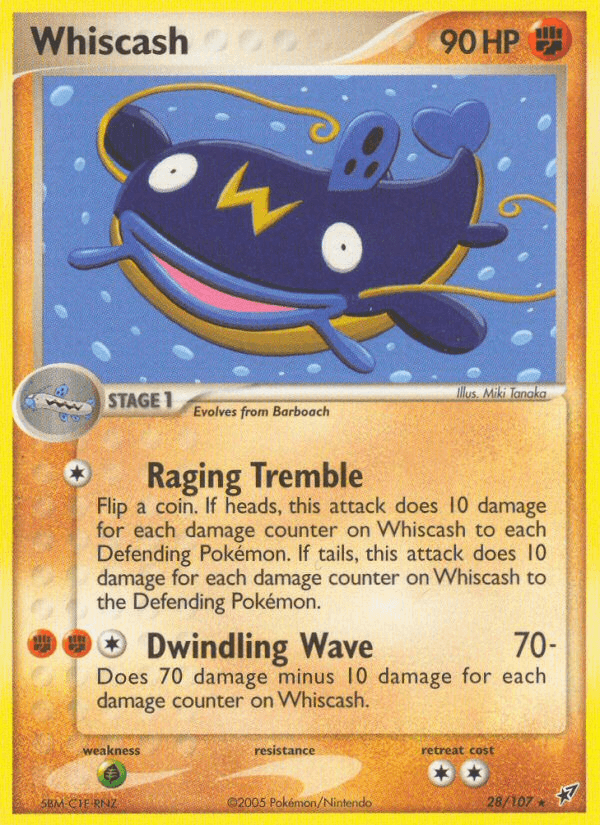 Whiscash, carta 28 de Deoxys