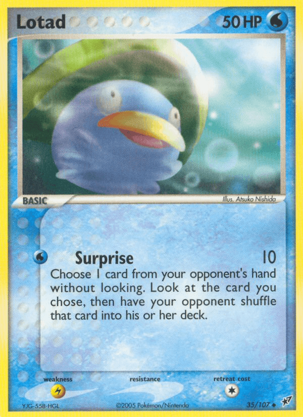 Lotad, carta 35 de Deoxys