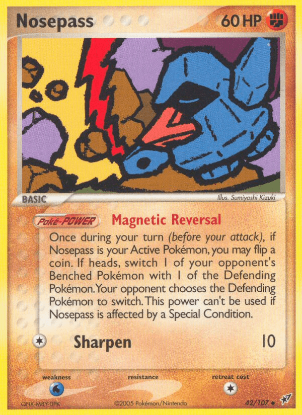Nosepass, carta 42 de Deoxys