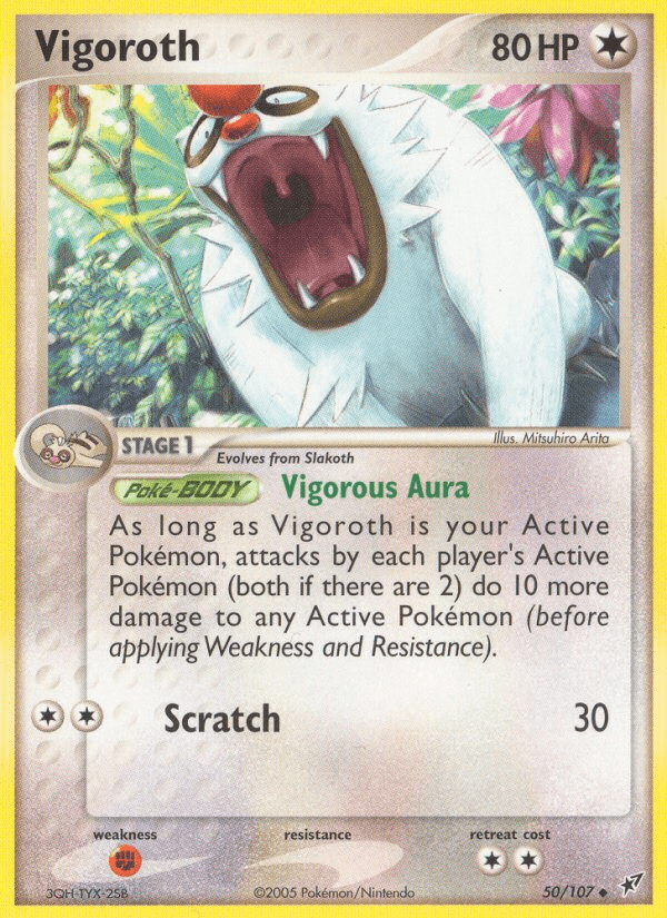 Vigoroth, carta 50 de Deoxys