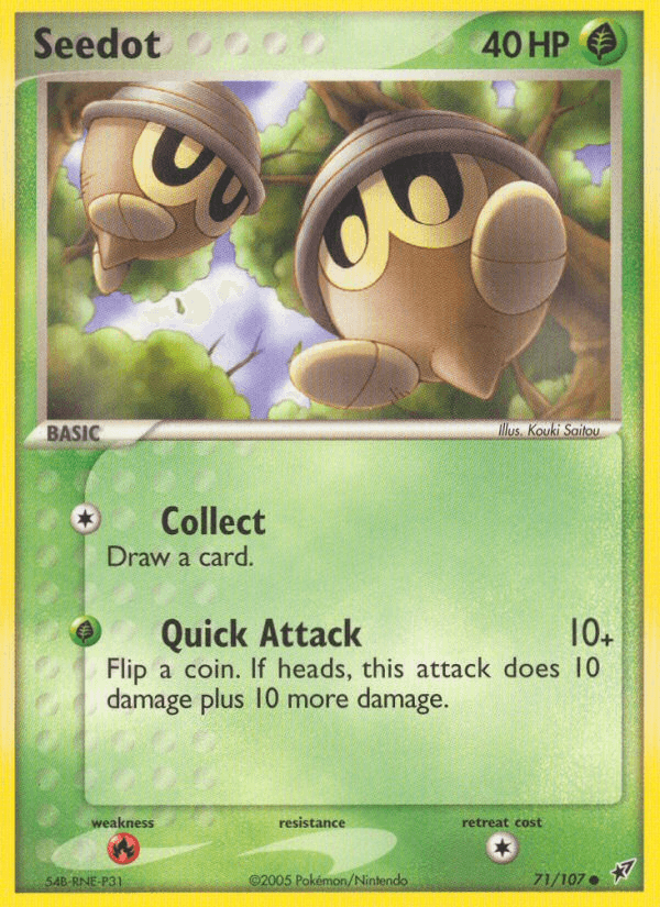 Seedot, carta 71 de Deoxys