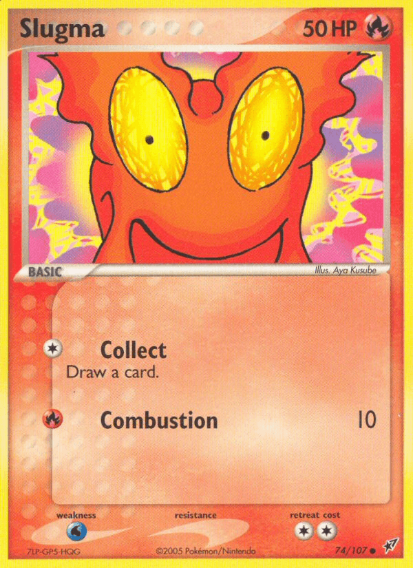Slugma, carta 74 de Deoxys
