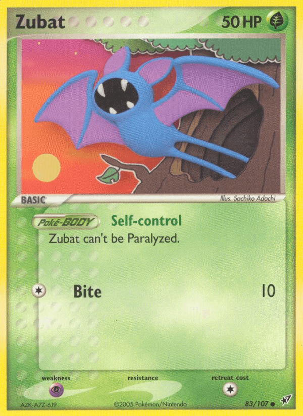 Zubat, carta 83 de Deoxys