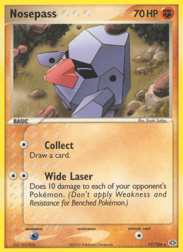 Nosepass, carta 17 de Emerald