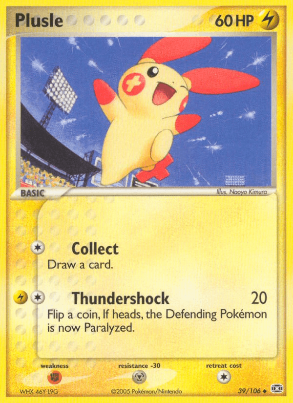 Plusle, carta 39 de Emerald