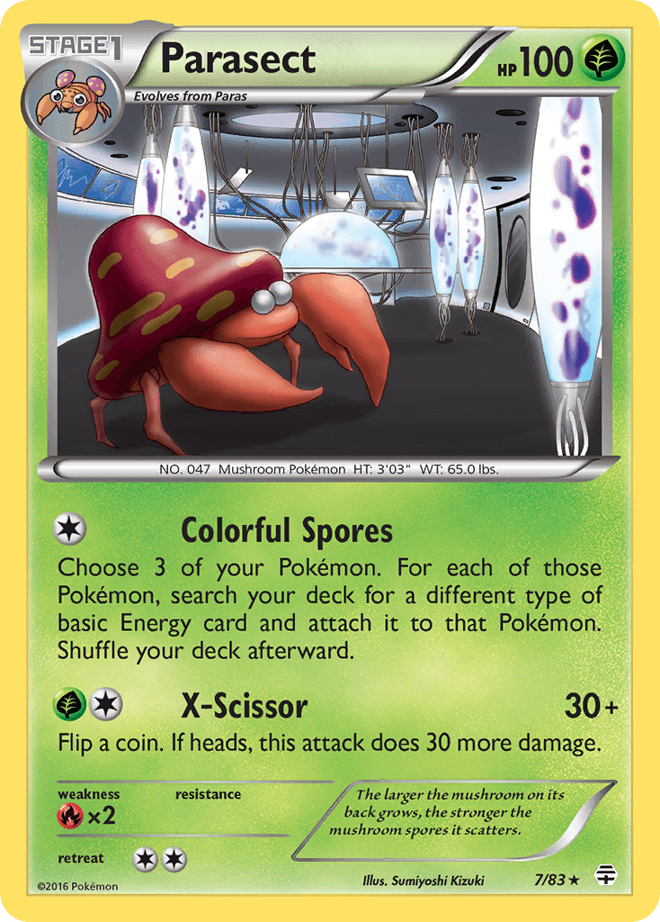 Parasect, carta 7 de Generations