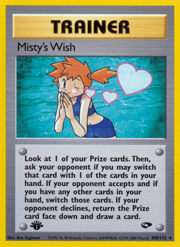 Misty's Wish, carta 108 de Gym Challenge