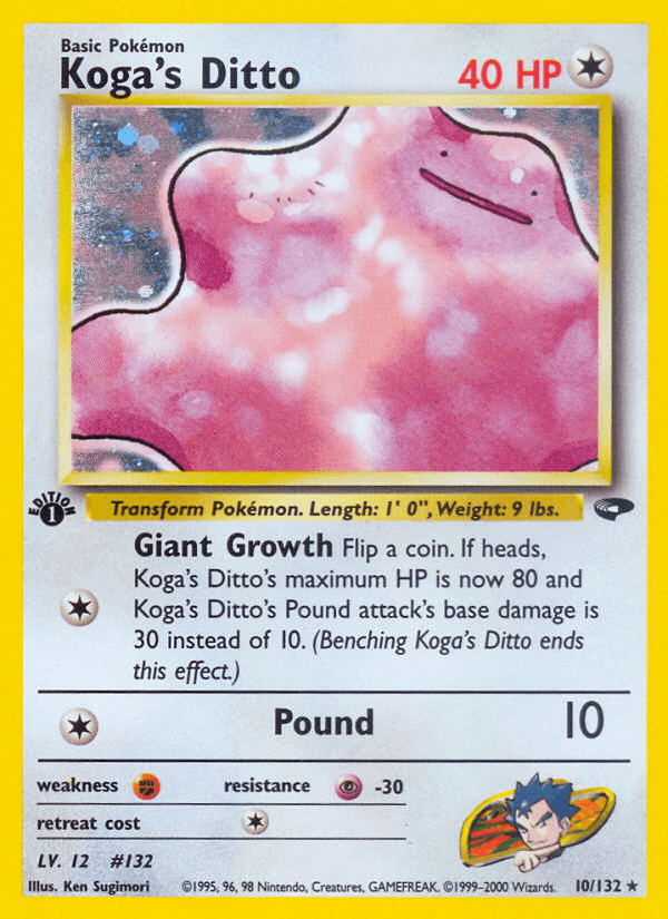Koga's Ditto, carta 10 de Gym Challenge