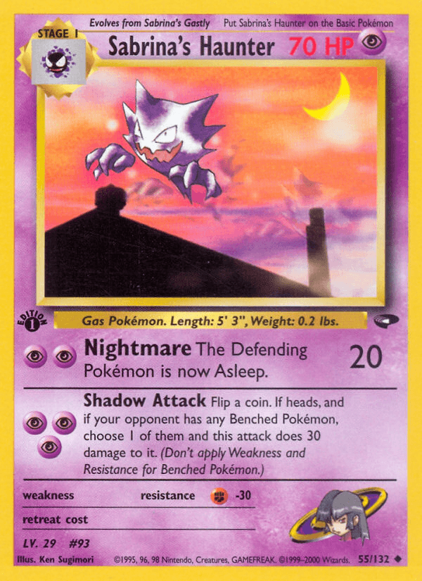 Sabrina's Haunter, carta 55 de Gym Challenge