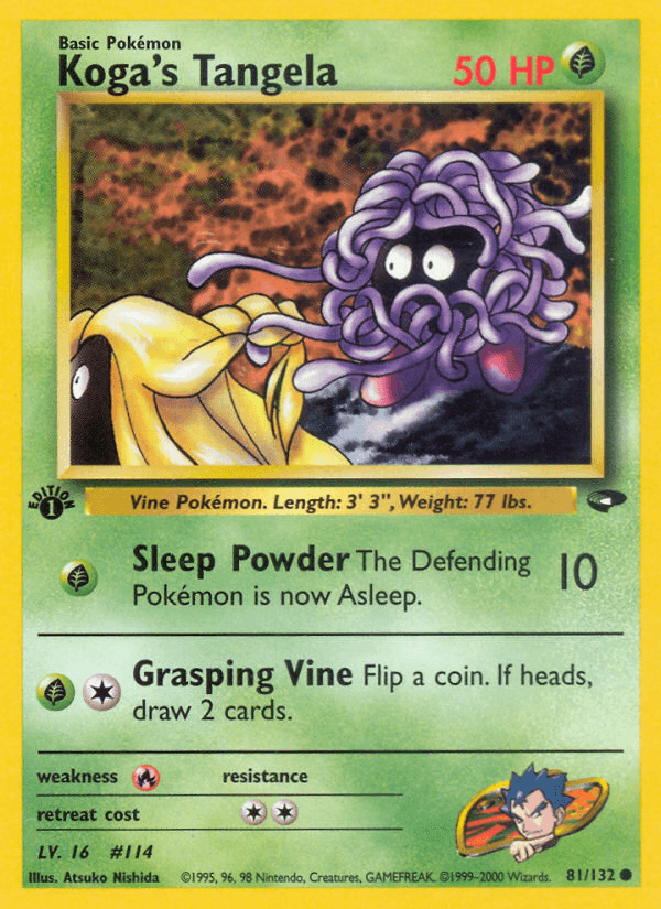 Koga's Tangela, carta 81 de Gym Challenge