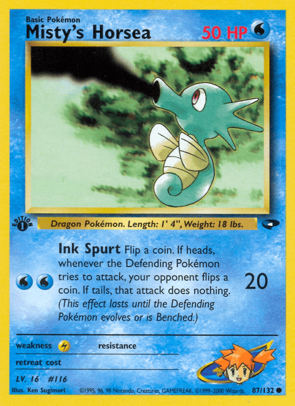 Misty's Horsea, carta 87 de Gym Challenge
