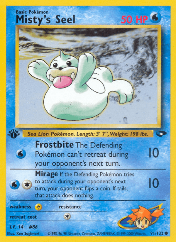 Misty's Seel, carta 91 de Gym Challenge