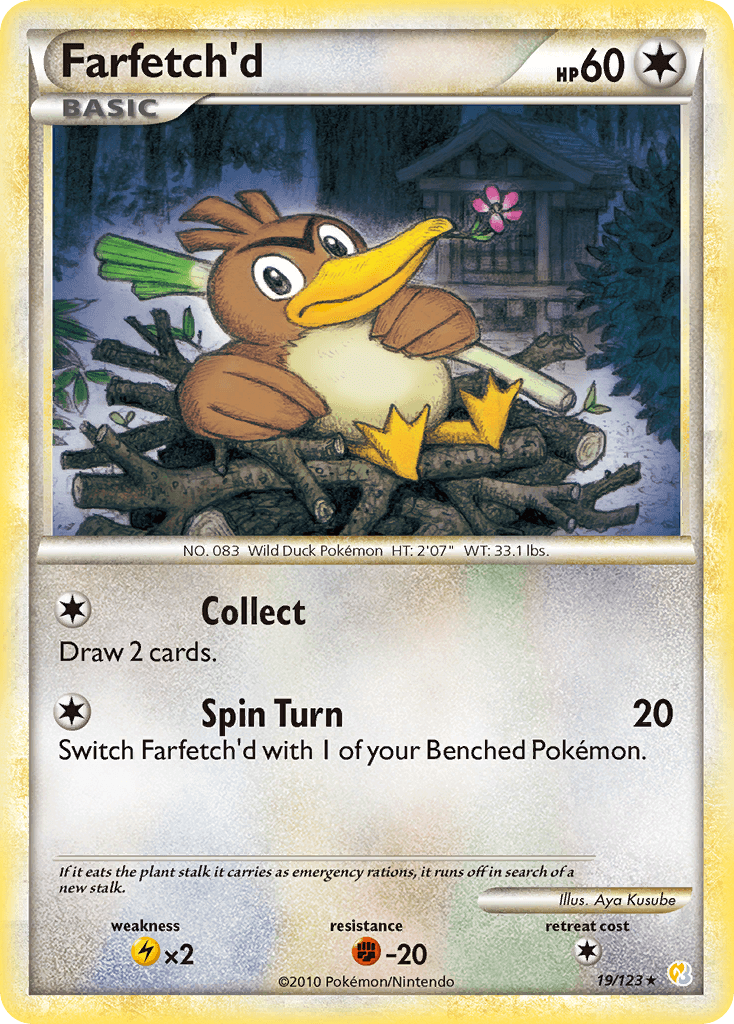 Farfetch’d, carta 19 de HeartGold SoulSilver