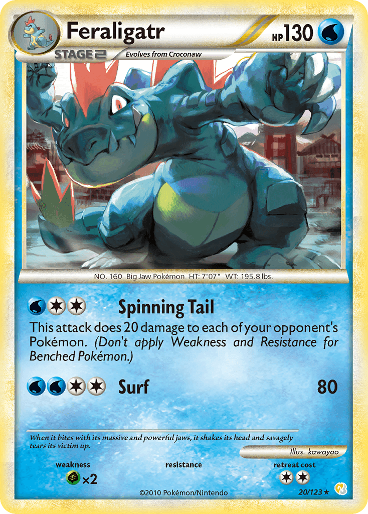 Feraligatr, carta 20 de HeartGold SoulSilver