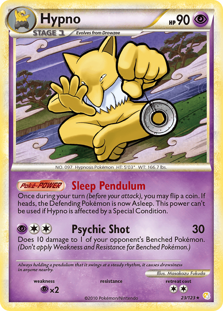 Hypno, carta 23 de HeartGold SoulSilver