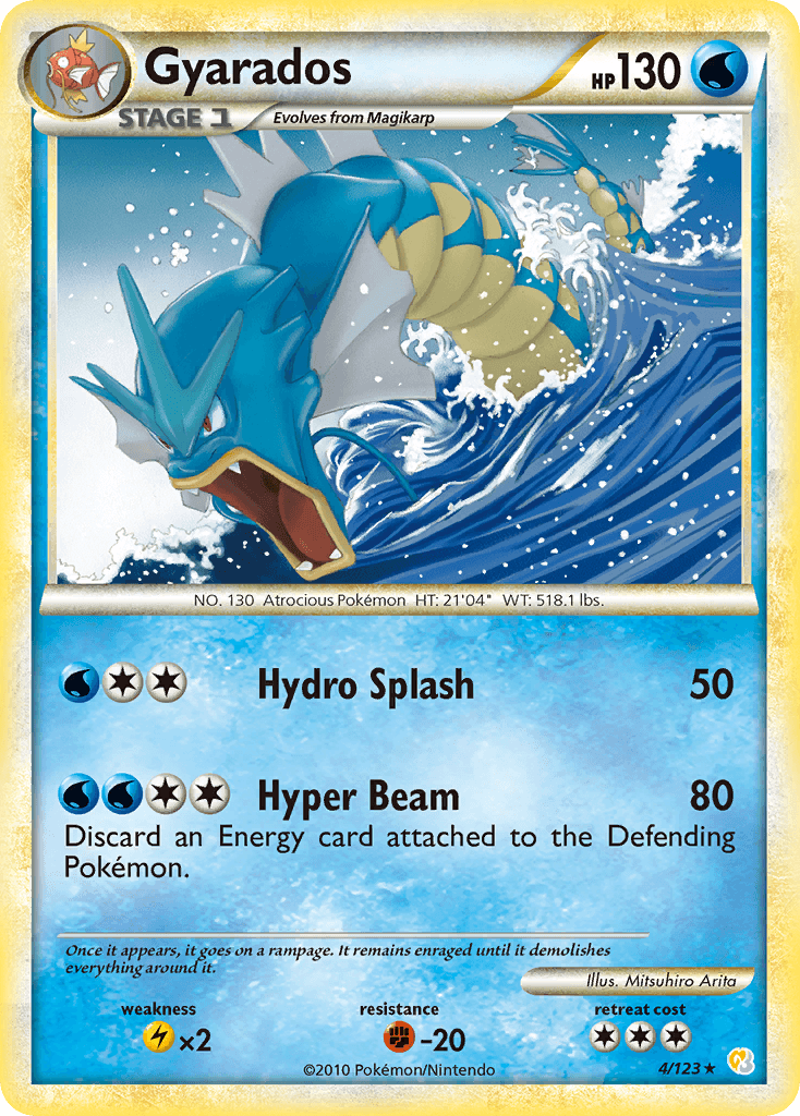 Gyarados, carta 4 de HeartGold SoulSilver