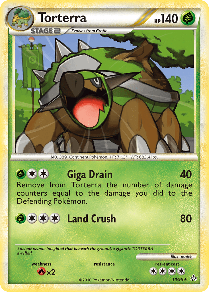 Torterra, carta 10 de Unleashed