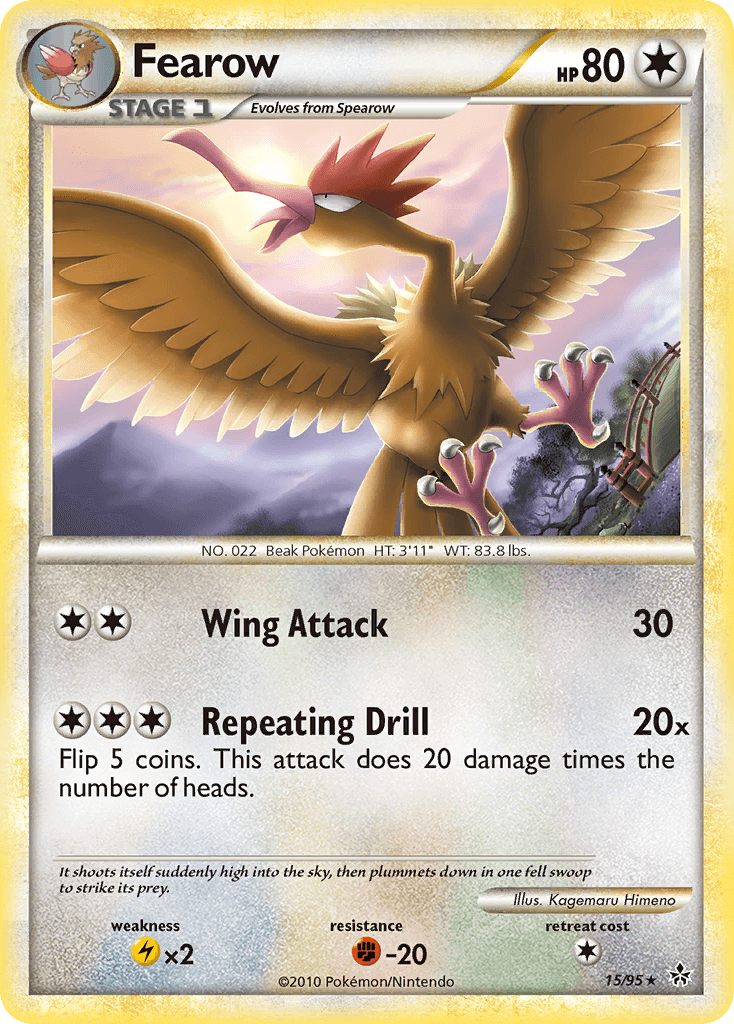 Fearow, carta 15 de Unleashed