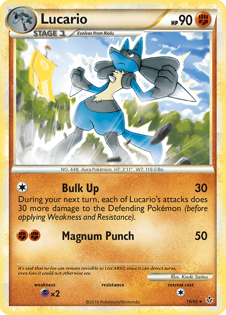 Lucario, carta 19 de Unleashed