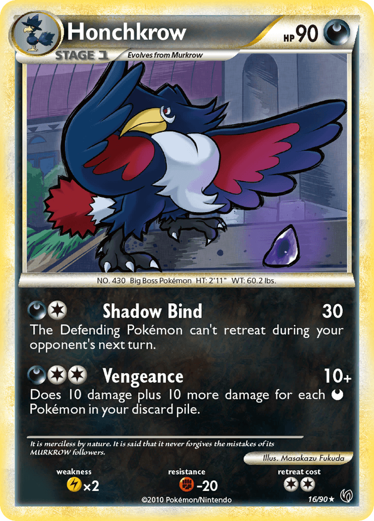 Honchkrow, carta 16 de Undaunted