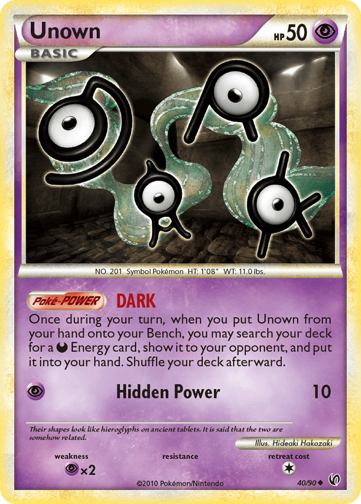 Unown, carta 40 de Undaunted