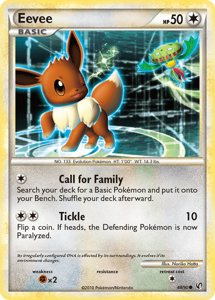 Eevee, carta 48 de Undaunted