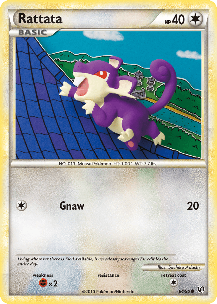 Rattata, carta 64 de Undaunted