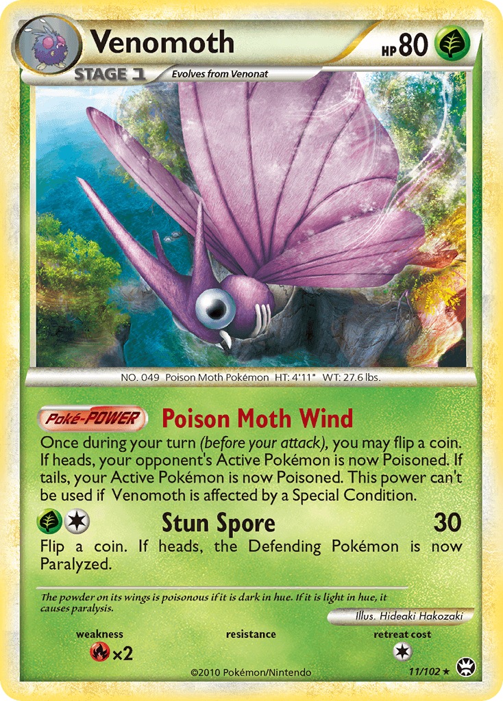 Venomoth, carta 11 de Triumphant