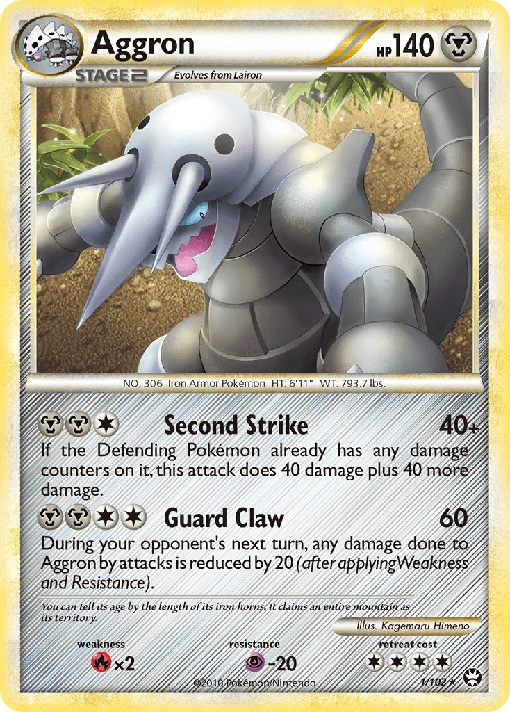 Aggron, carta 1 de Triumphant