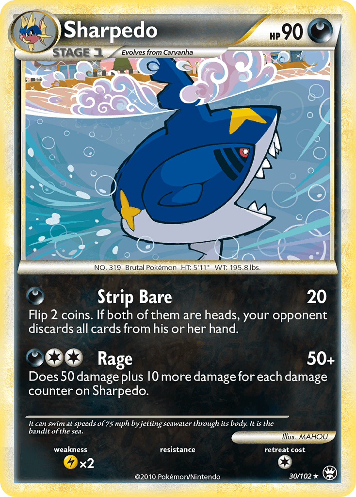 Sharpedo, carta 30 de Triumphant