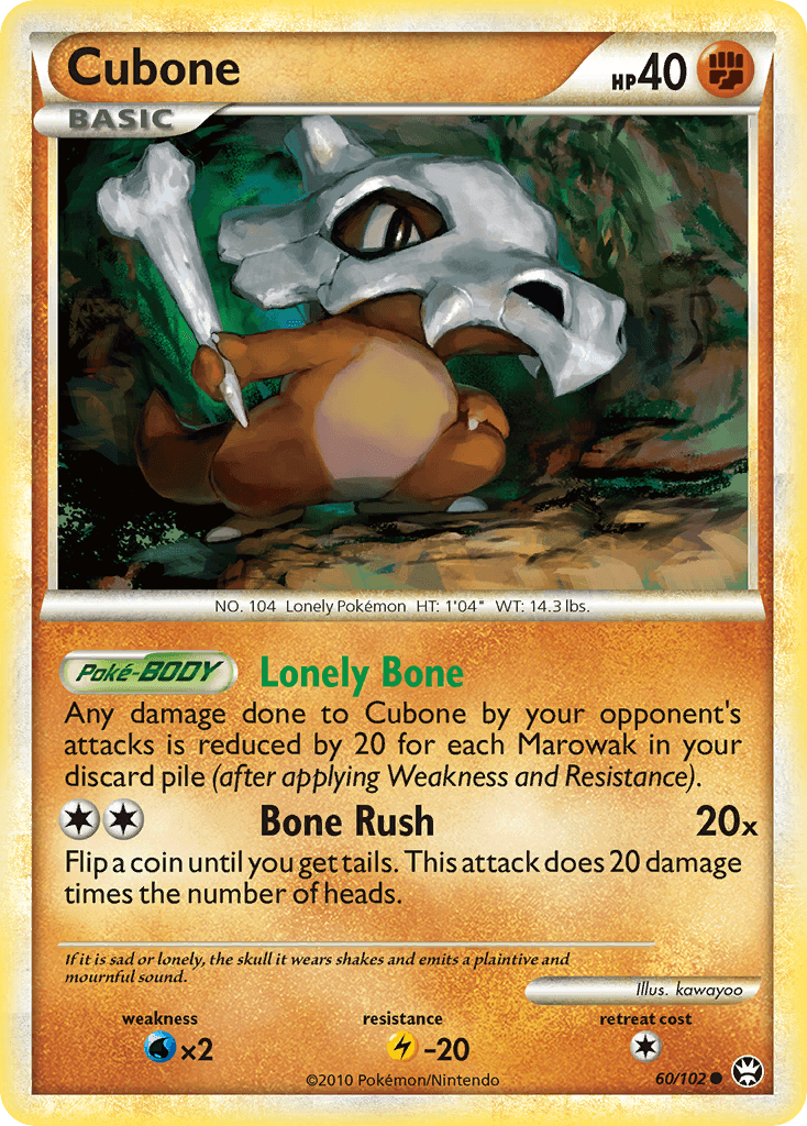 Cubone, carta 60 de Triumphant
