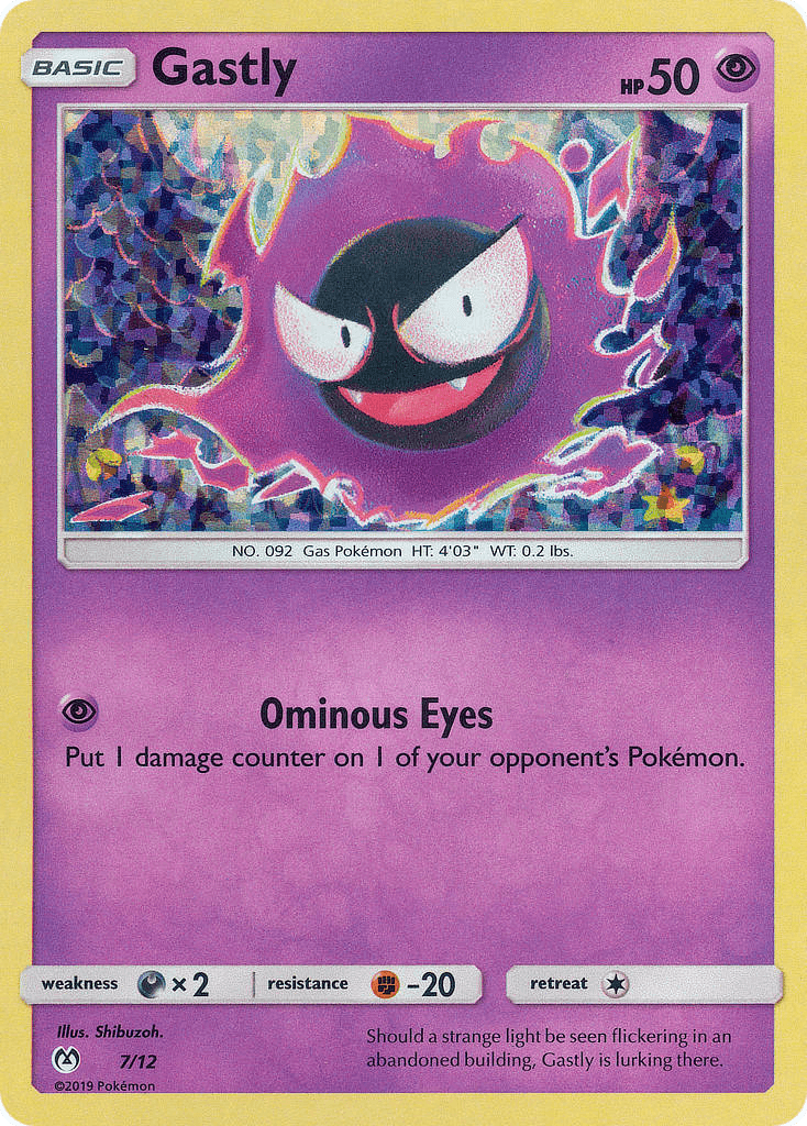 Gastly, carta 7 de McDonald's Collection 2019